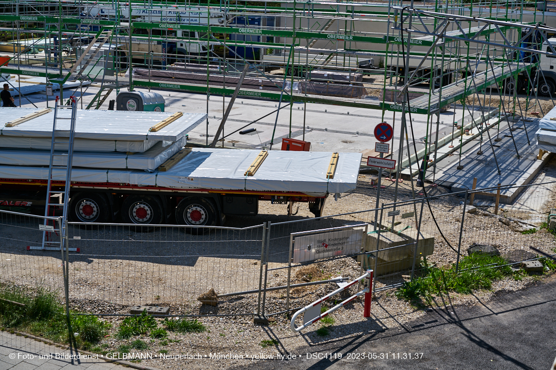 31.05.2023 - Wände für das Haus für Kinder in Neuperlach in München